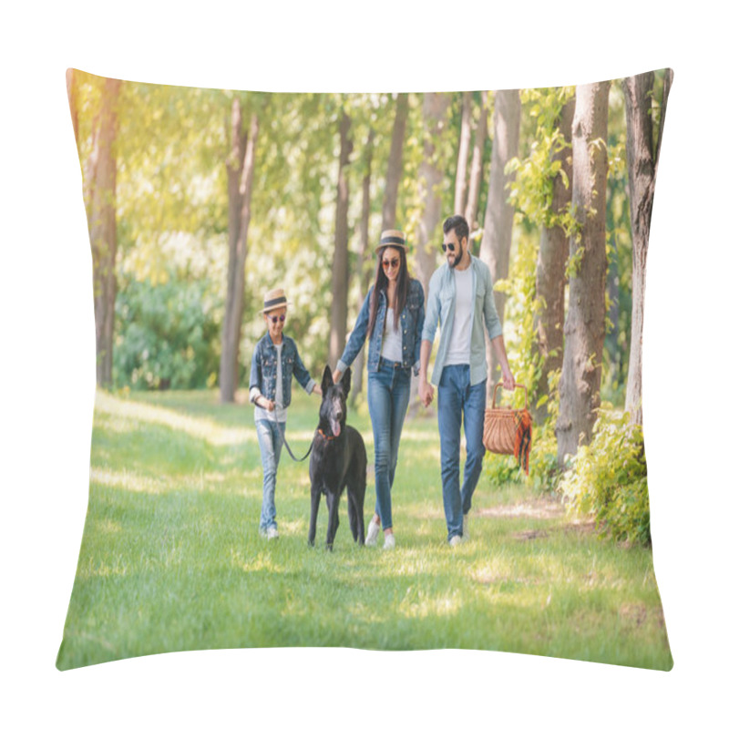 Personality  Interracial Family Spending Time Together Pillow Covers