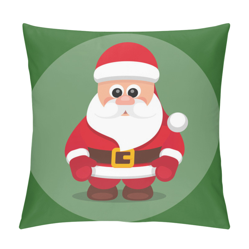 Personality  SantaClausVectorFlatGreen Pillow Covers