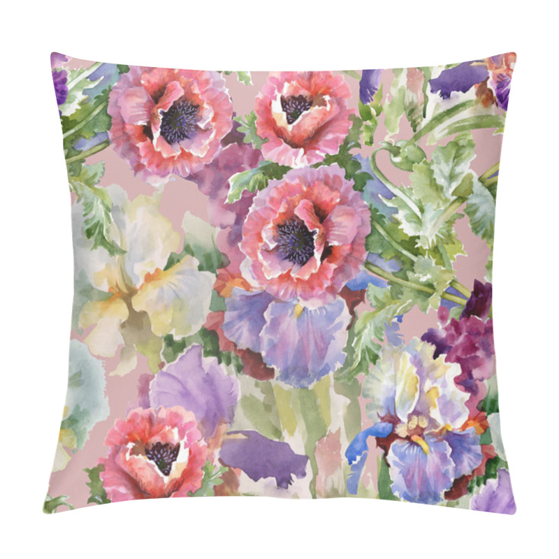 Personality  Blooming Poppy  Flowers Pillow Covers