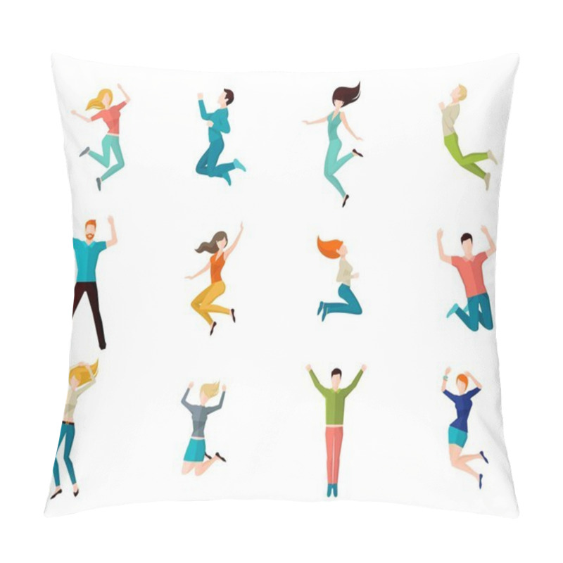 Personality  Jumping People Set Pillow Covers