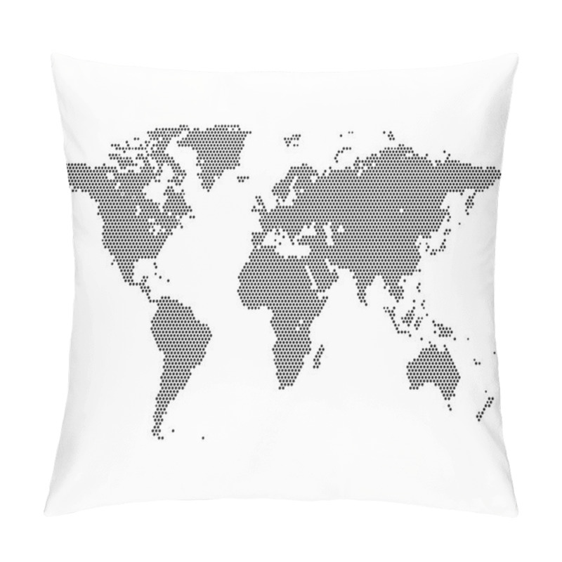 Personality  World Map Pillow Covers