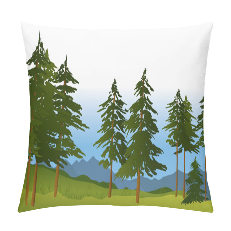 Personality  Green Forest Pillow Covers