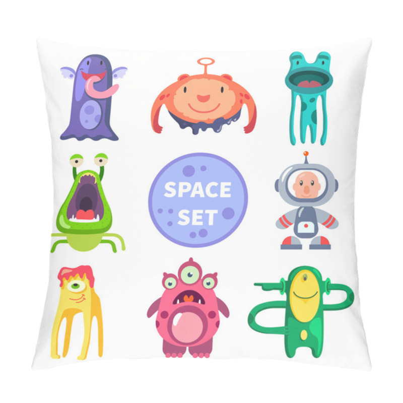 Personality  Aliens And Astronaut Pillow Covers