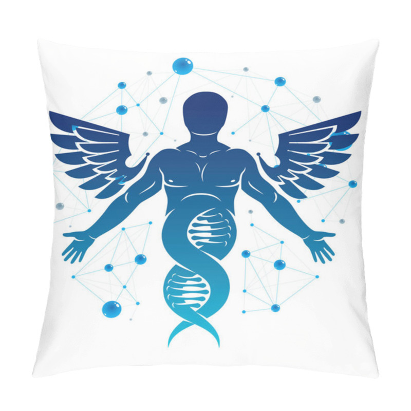 Personality  Model Of Human DNA Pillow Covers