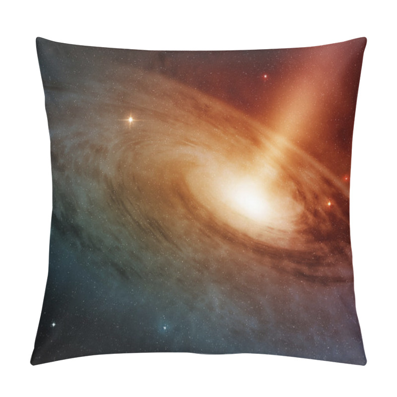 Personality  Spiral Galaxy System Glowing Into Deep Space Pillow Covers