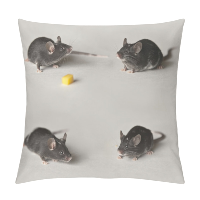 Personality  Cute Black And White Mice Pillow Covers