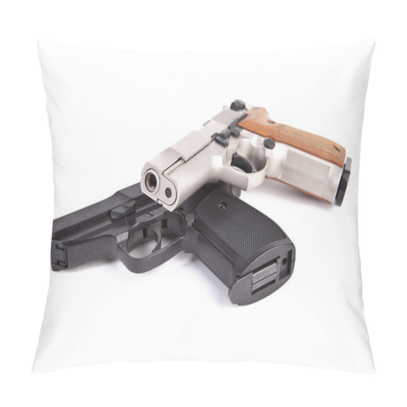 Personality  Pistol Police Revolver Firearm Crime Protect Sport Aggression War Rampage Terror Pillow Covers