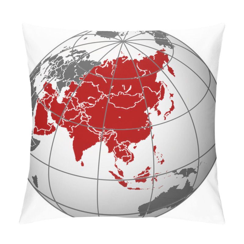 Personality  Asia On Earth Pillow Covers