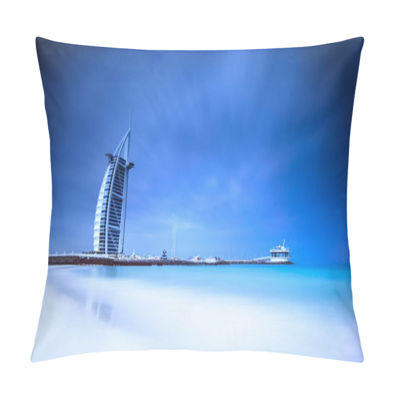 Personality  Burj Al Arab Hotel On Jumeirah Beach In Dubai Pillow Covers