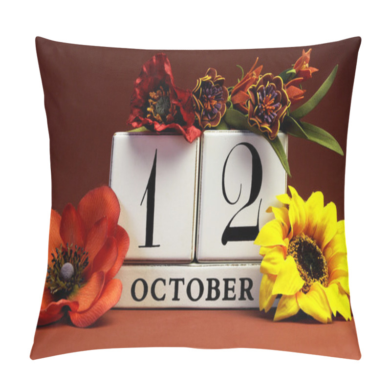 Personality  Seasonal Save The Date Calendar For Individual October Date Pillow Covers