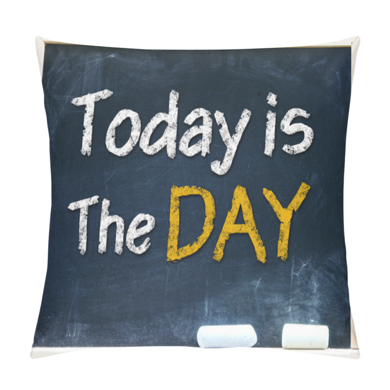 Personality  Today Is The Day On Chalkboard Pillow Covers