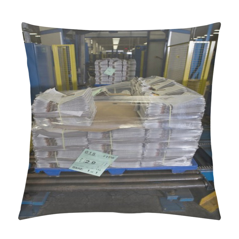 Personality  Pile Of Newspapers In Factory Pillow Covers