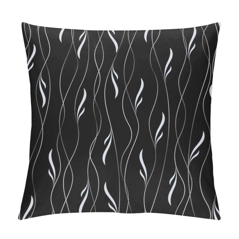 Personality  Seamless Background Comprised Of A Curve,I Composed It Of A Beautiful Curve,I Continue Seamlessly, Pillow Covers