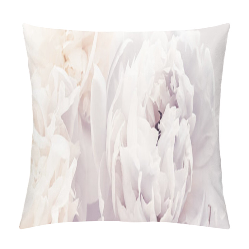 Personality  Blooming Peony Flowers As Floral Art On Violet Background, Wedding Decor And Luxury Branding Pillow Covers