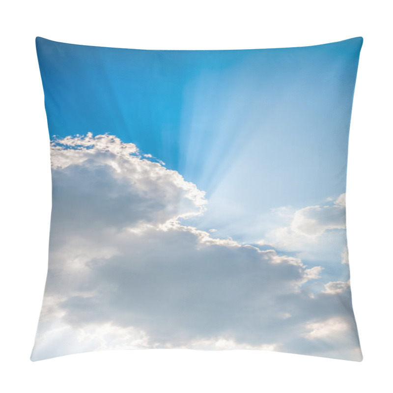 Personality  Shine Of Sun Beam On Cloud,hope Light Pillow Covers