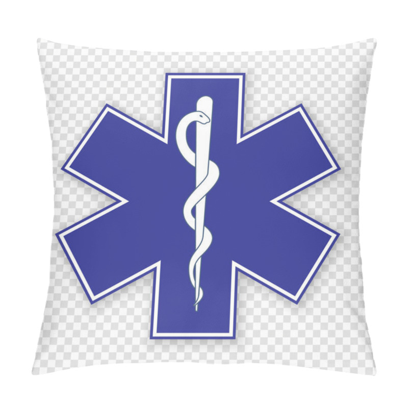 Personality  Medical Symbol Of The Emergency - Star Of Life Pillow Covers