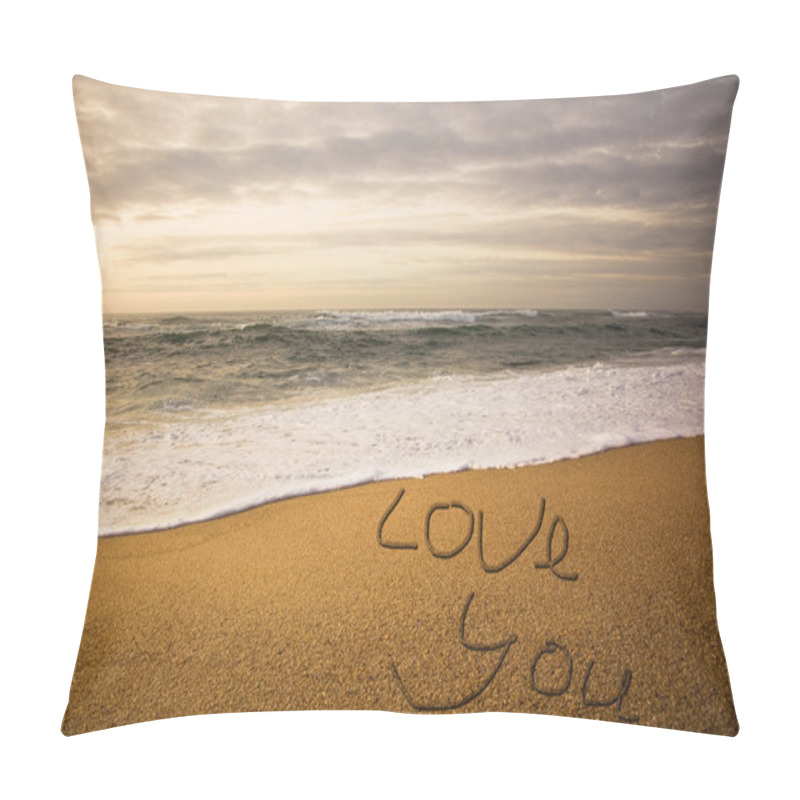 Personality  Words Love You On Beach Pillow Covers