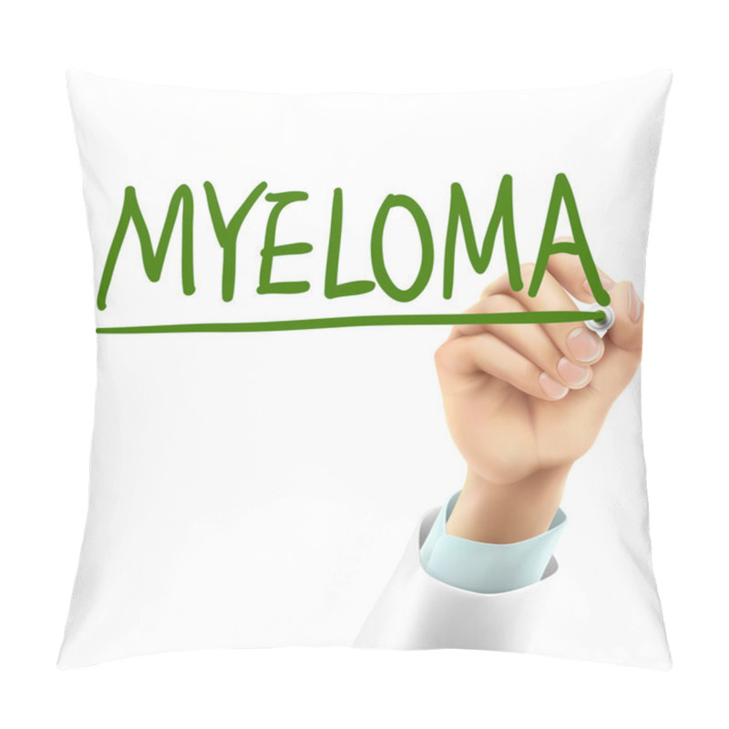 Personality  Doctor Writing Myeloma Word Pillow Covers