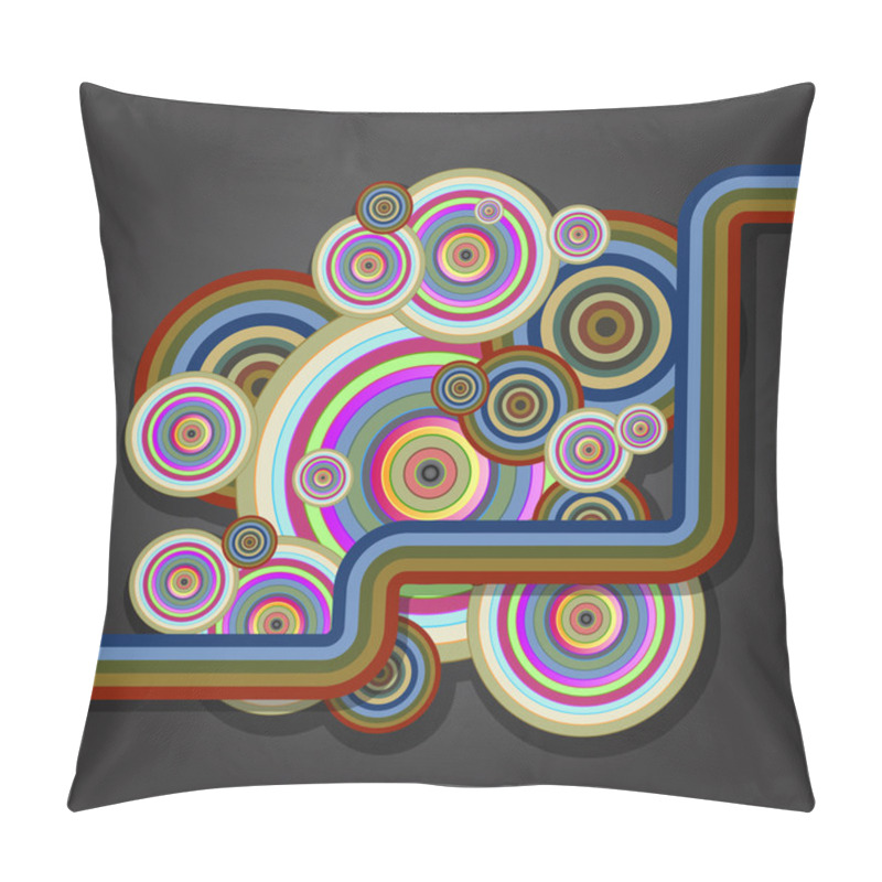 Personality  Abstract Circles Pillow Covers