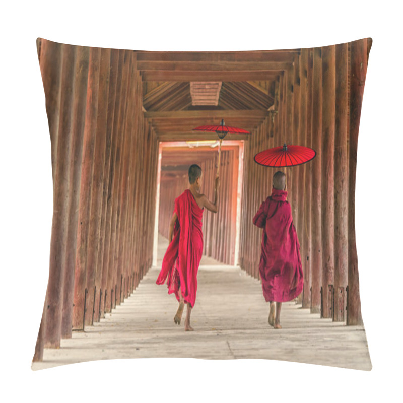 Personality  Two Young Monk Pillow Covers