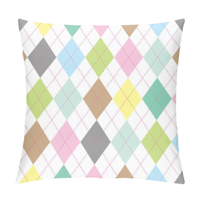 Personality  Pastel Argyle Pattern Pillow Covers