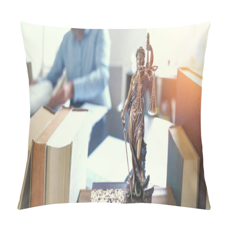 Personality  Lady Justice Statue Pillow Covers