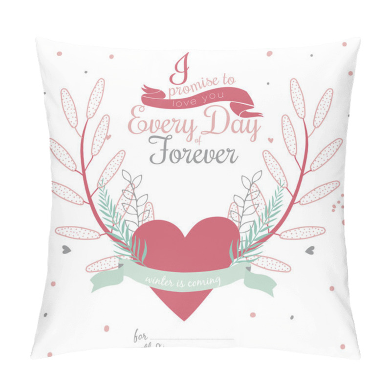 Personality  PrintValentine's Day Card Pillow Covers