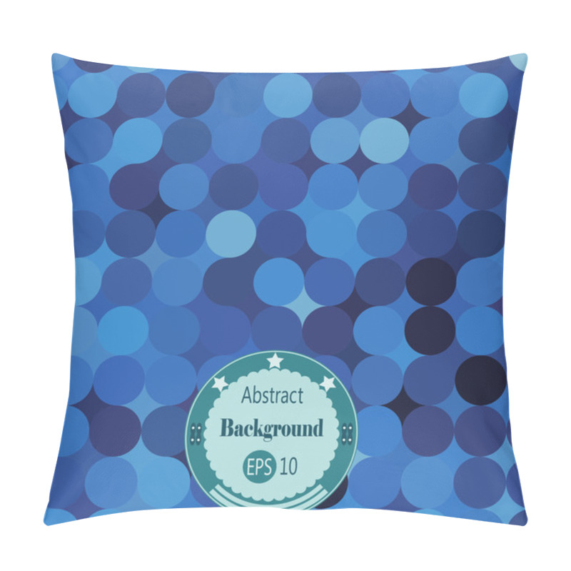 Personality  Abstract Geometric Background With Rounds. Vector Illustration. EPS 10. Pillow Covers