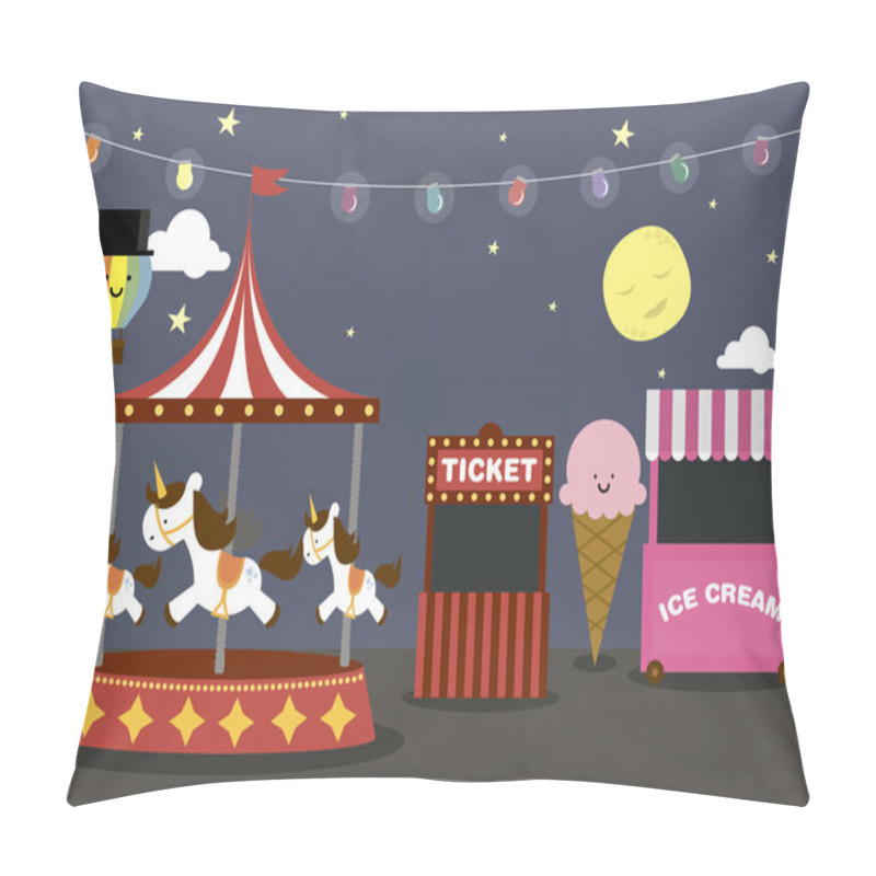 Personality  Fun Fair Park Pillow Covers