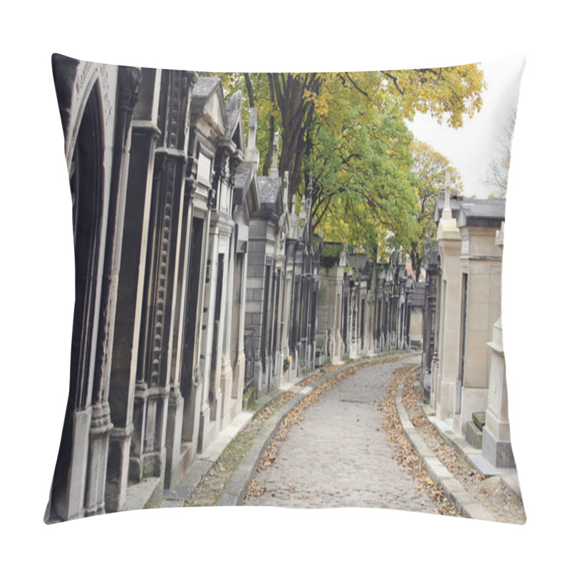 Personality  Pere Lachaise Cemetery Paris, France Pillow Covers