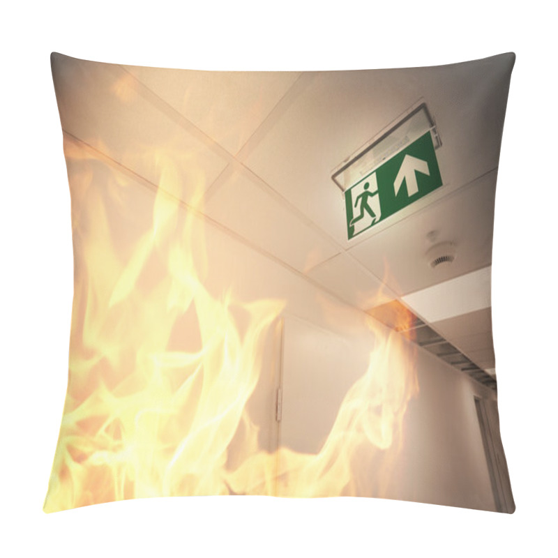 Personality  Emergency Exit And Fire Alarm Pillow Covers