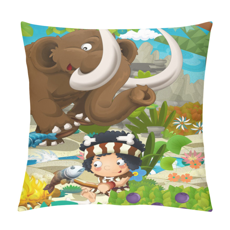 Personality  The Cavemen - Stone Age Family - Sabre Tooth Pillow Covers