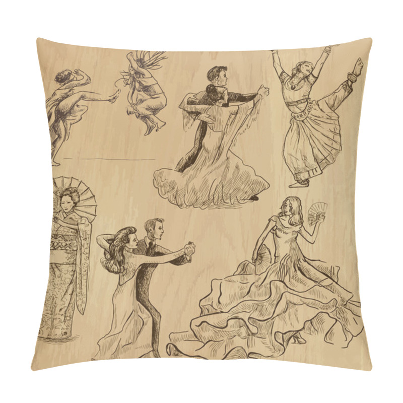 Personality  Dancing People - I Pillow Covers