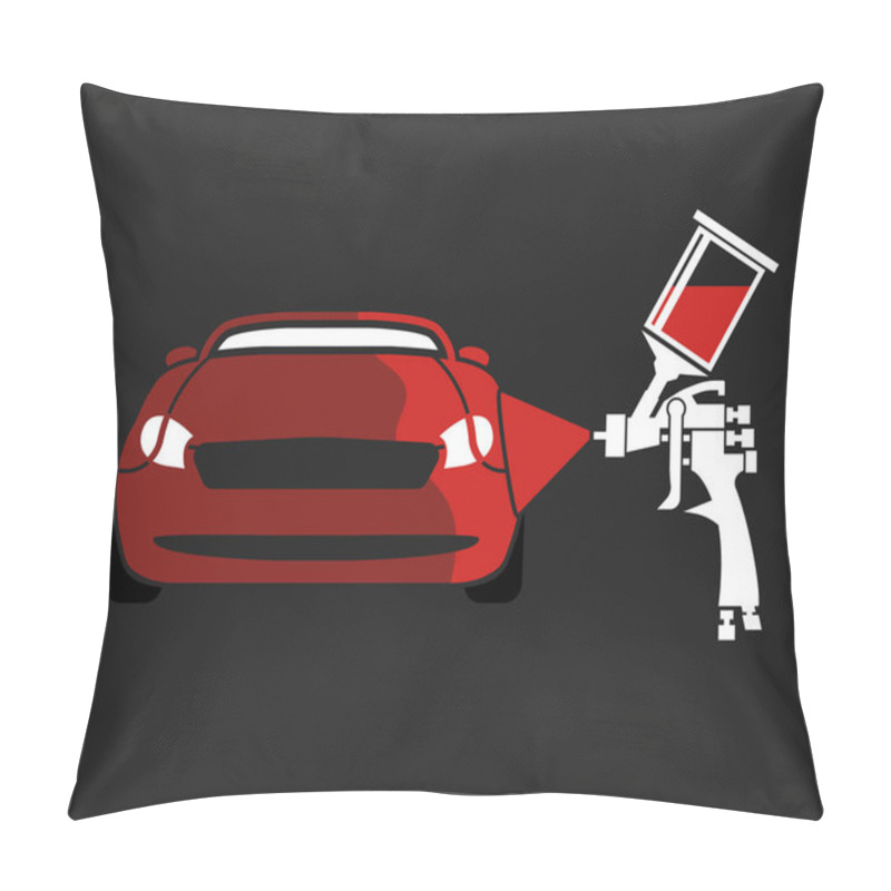 Personality  Spray Gun Image Pillow Covers