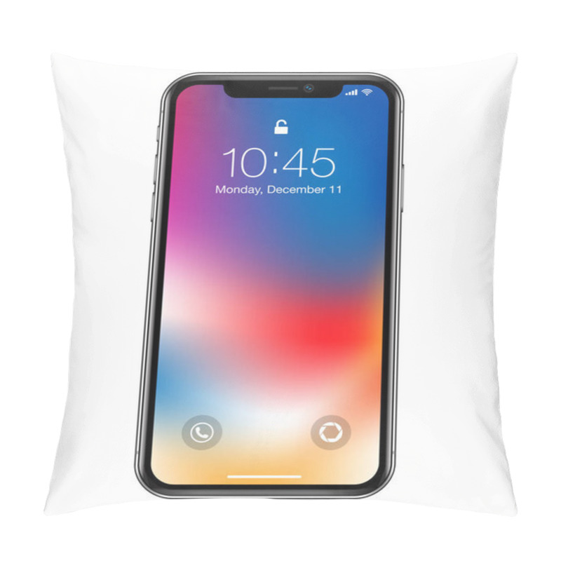 Personality  Smartphone Mockup Illustration. Phone Vector Pillow Covers