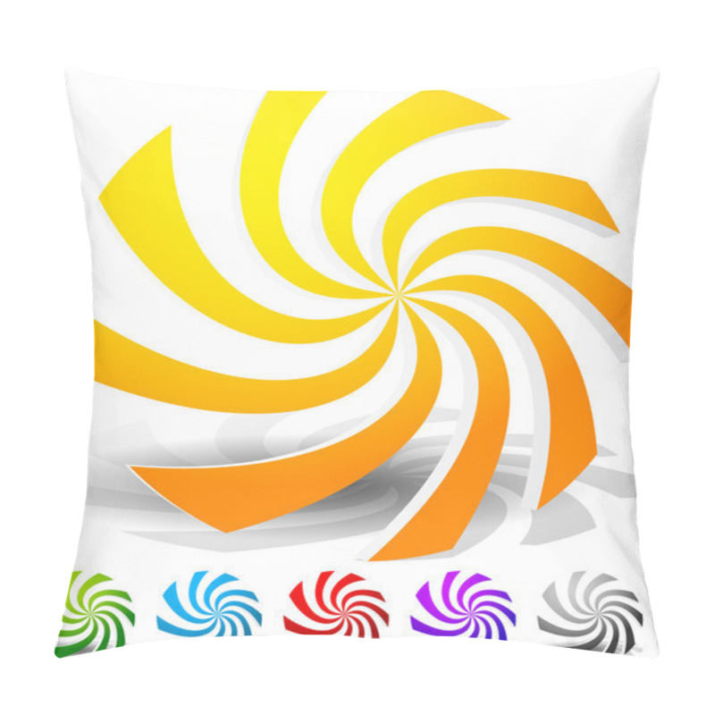 Personality  Whirling, Swirling, Rotating Elements Pillow Covers