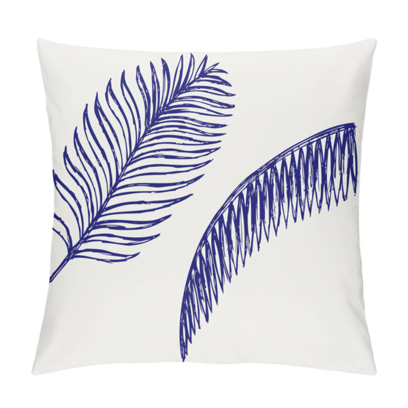 Personality  Palm Leaves Pillow Covers