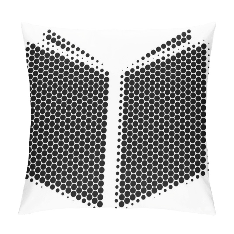 Personality  Halftone Dot Open Book Icon Pillow Covers