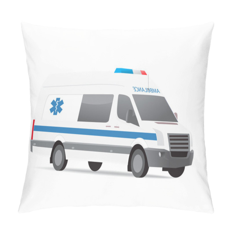 Personality  White Ambulance Van Pillow Covers