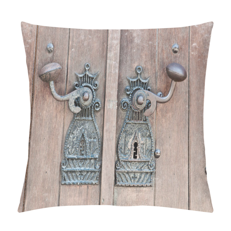 Personality  Ancient Monastery Door Handle Pillow Covers