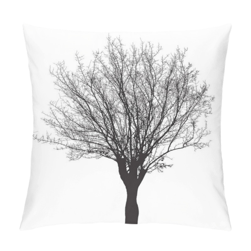 Personality  Tree Silhouette : Detailed Vector Pillow Covers