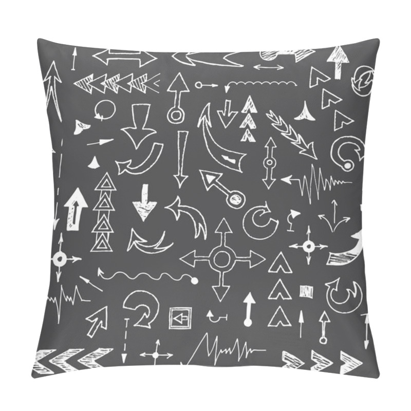 Personality  Set Of Hand Drawn Arrows Pillow Covers