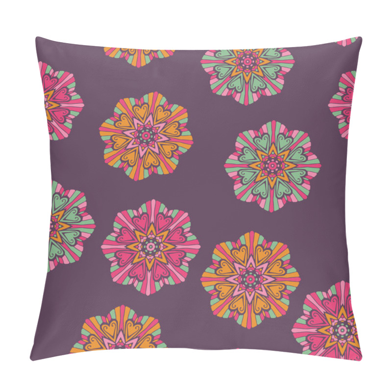 Personality  Seamless Pattern With Floral Ornaments Pillow Covers