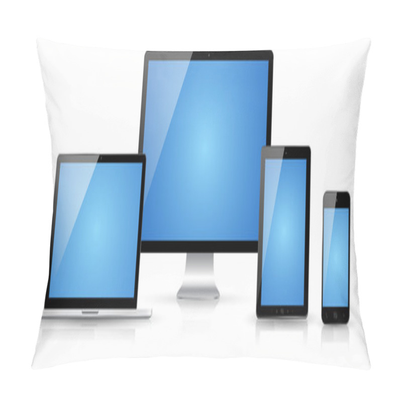 Personality  Modern Digital Tech Device Collection Pillow Covers