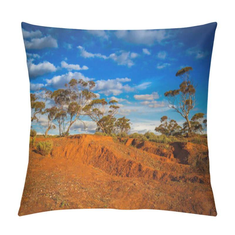 Personality  Red Banks Scenic Australian Outback Rural Landscape  Pillow Covers