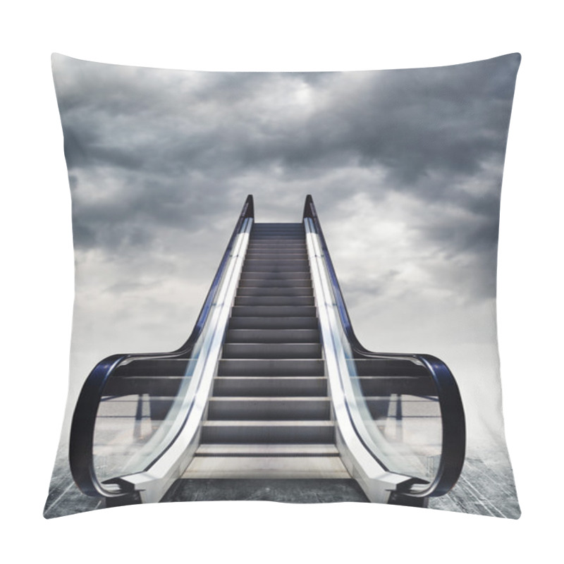 Personality  Escalators, Conceptual Image. Pillow Covers