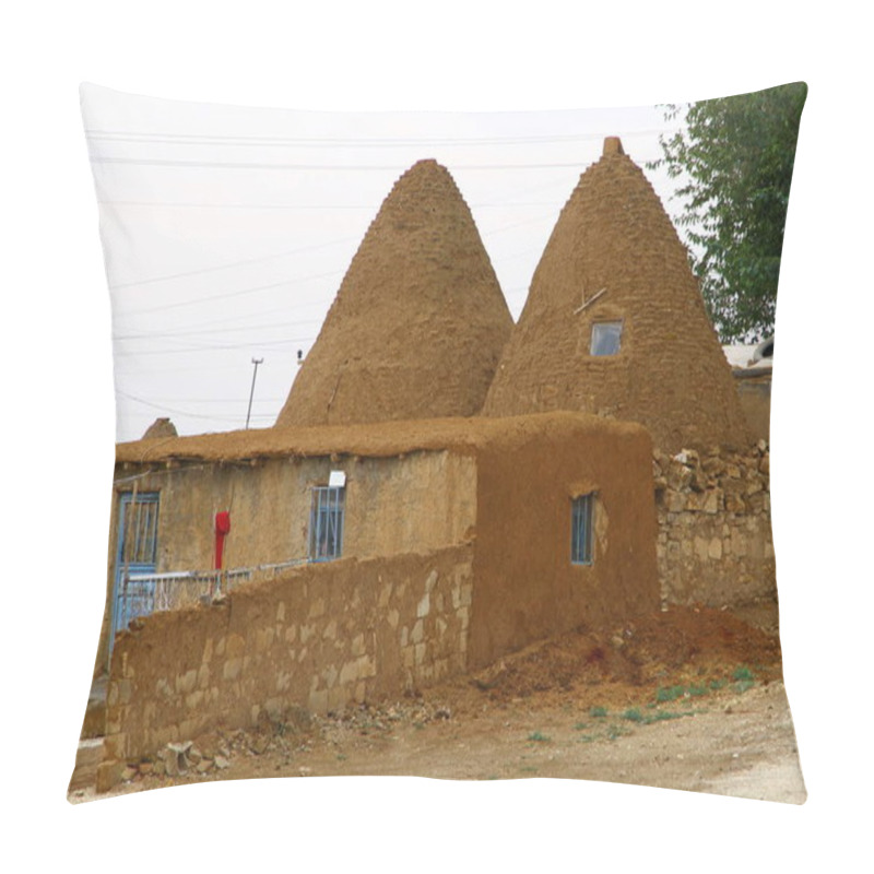 Personality  Traditional Conic Harran Houses In Harran Sanliurfa. Pillow Covers