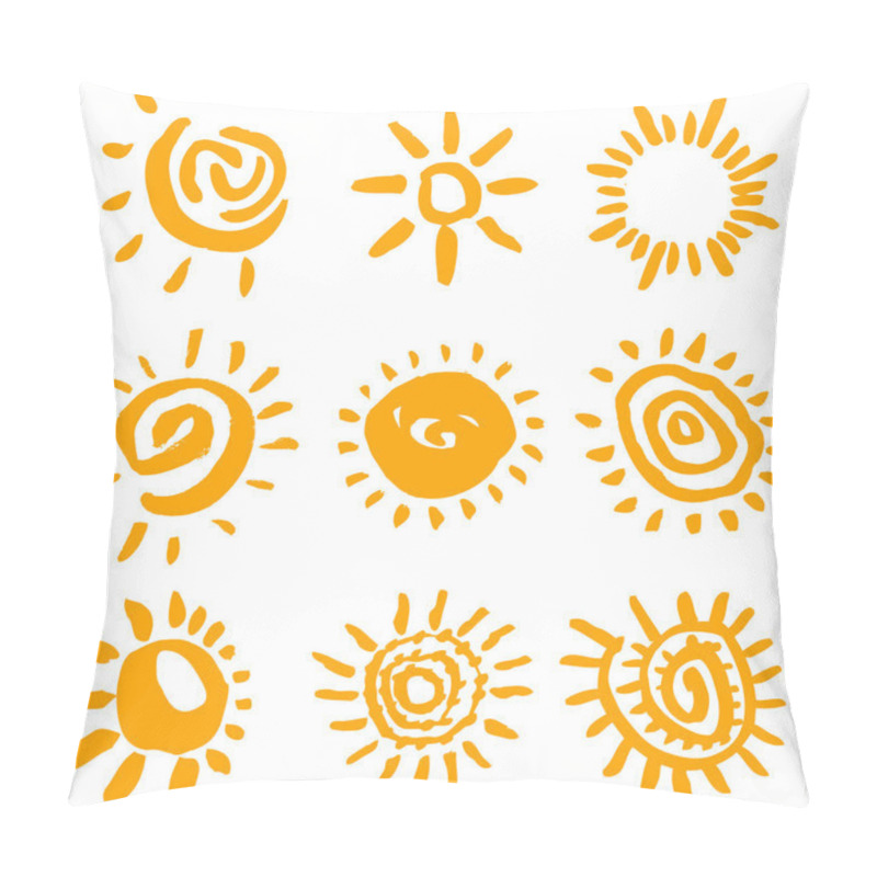 Personality  Sun Symbols Pillow Covers