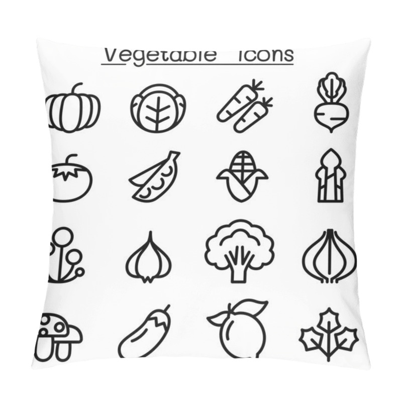 Personality  Autumn & Fall Icon Set  Vector Illustration Graphic Design Pillow Covers