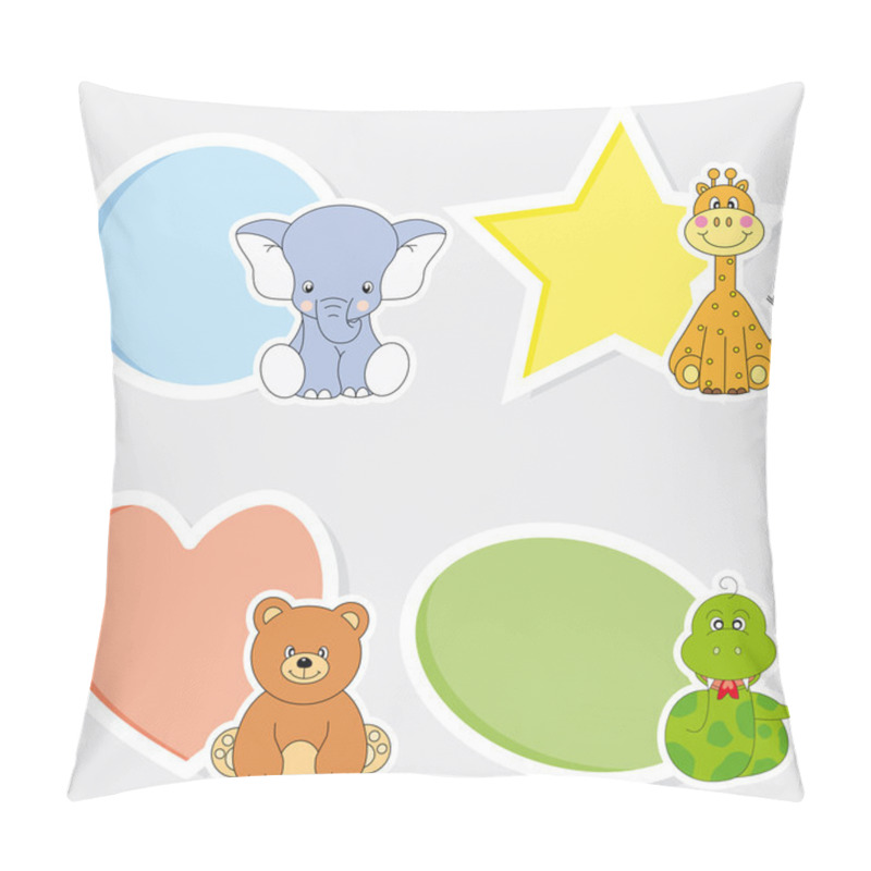 Personality  Animal Stickers Pillow Covers